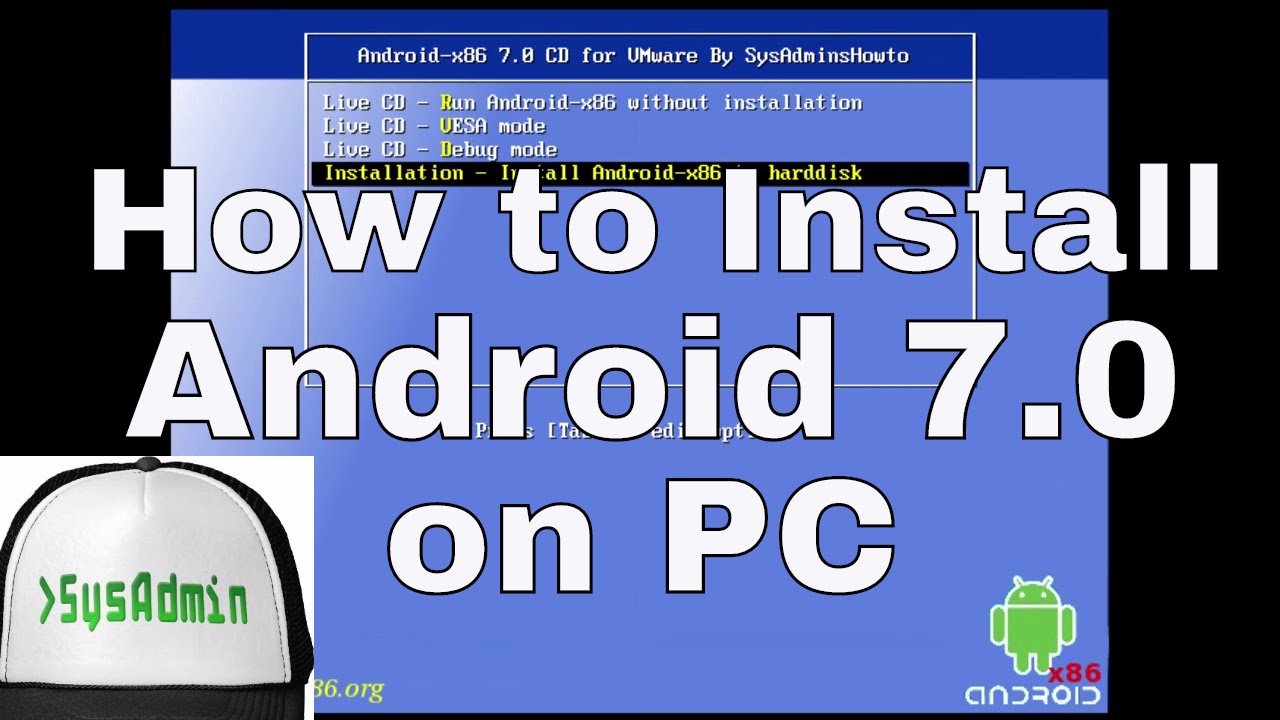 install android x86 on pc